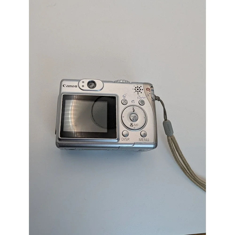 Canon PowerShot A530 5.0MP Digital Camera Silver 4x Zoom with Samsonite Case USB